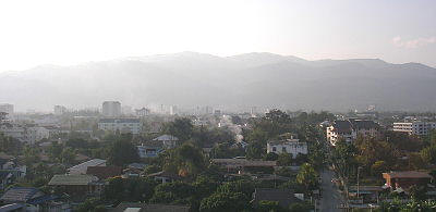 Mountain View From Grand Deluxe in Viangbua Mansion Service Apartment Thailand